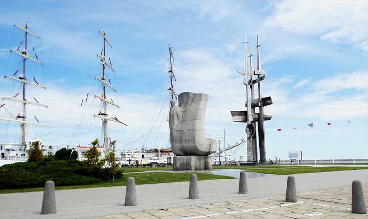 Denkmal im Hafen von Gdynia