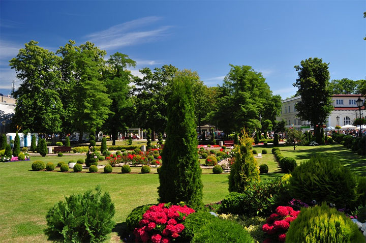 Park in Misdroy, Polen